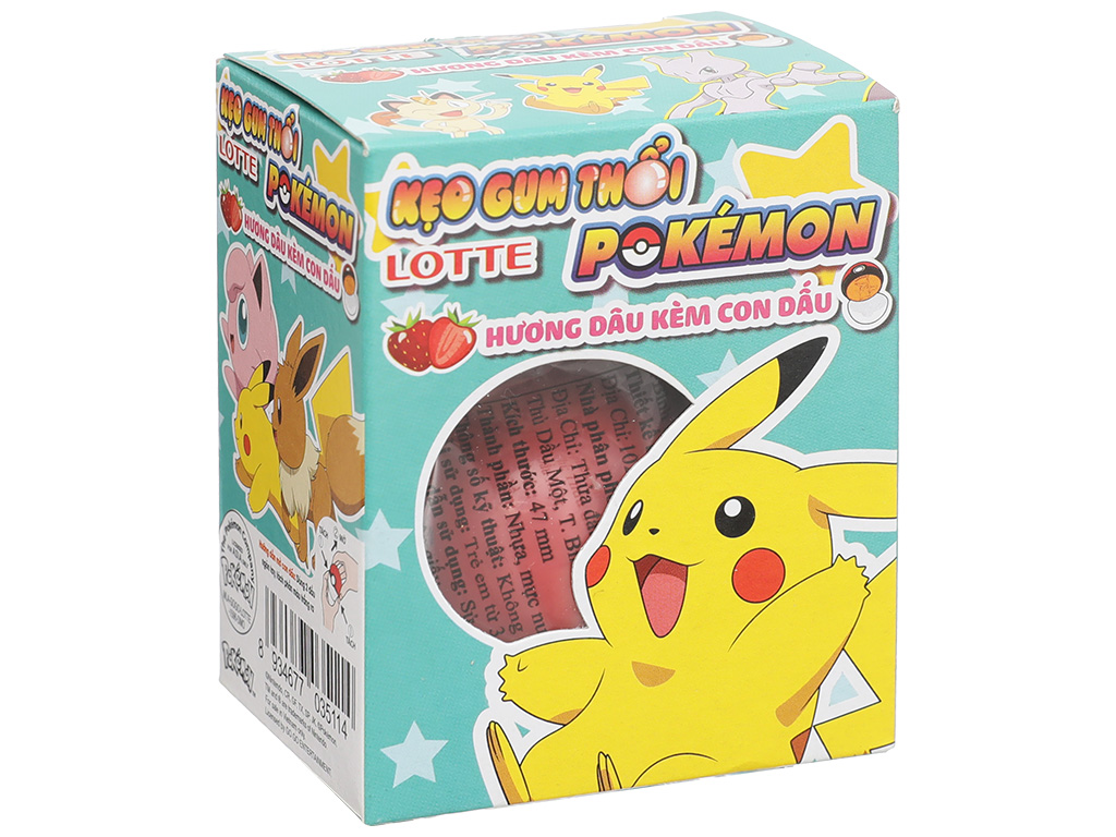 Lotte Pokémon Chewing Gum With Stamp Toy For Children