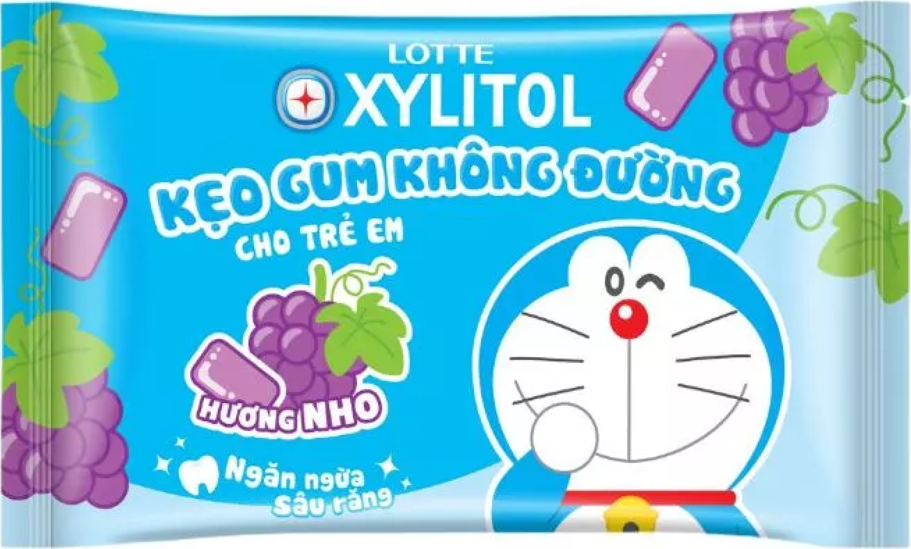 Lotte Xylitol Doraemon Sugar-Free Chewing Gum For Children