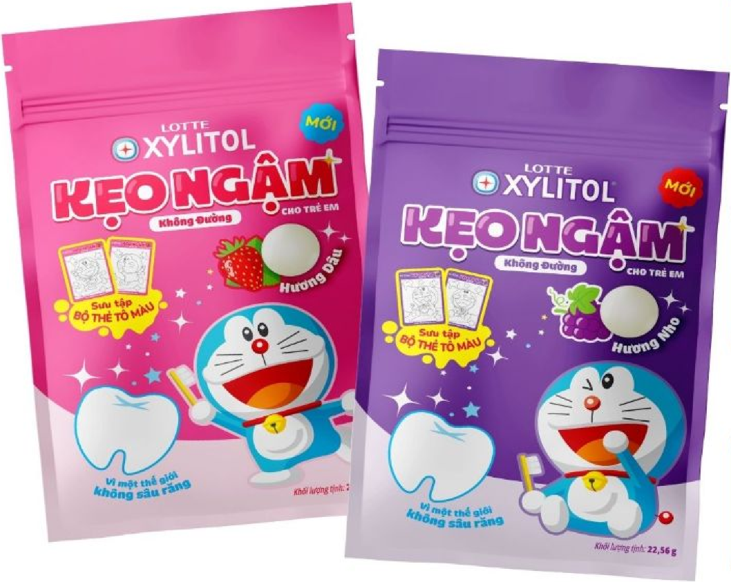 Lotte Xylitol Doraemon Sugar Free Lozenges For Children